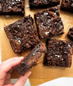 Pumpkin Spice Puree baked into chocolate chip brownie recipe