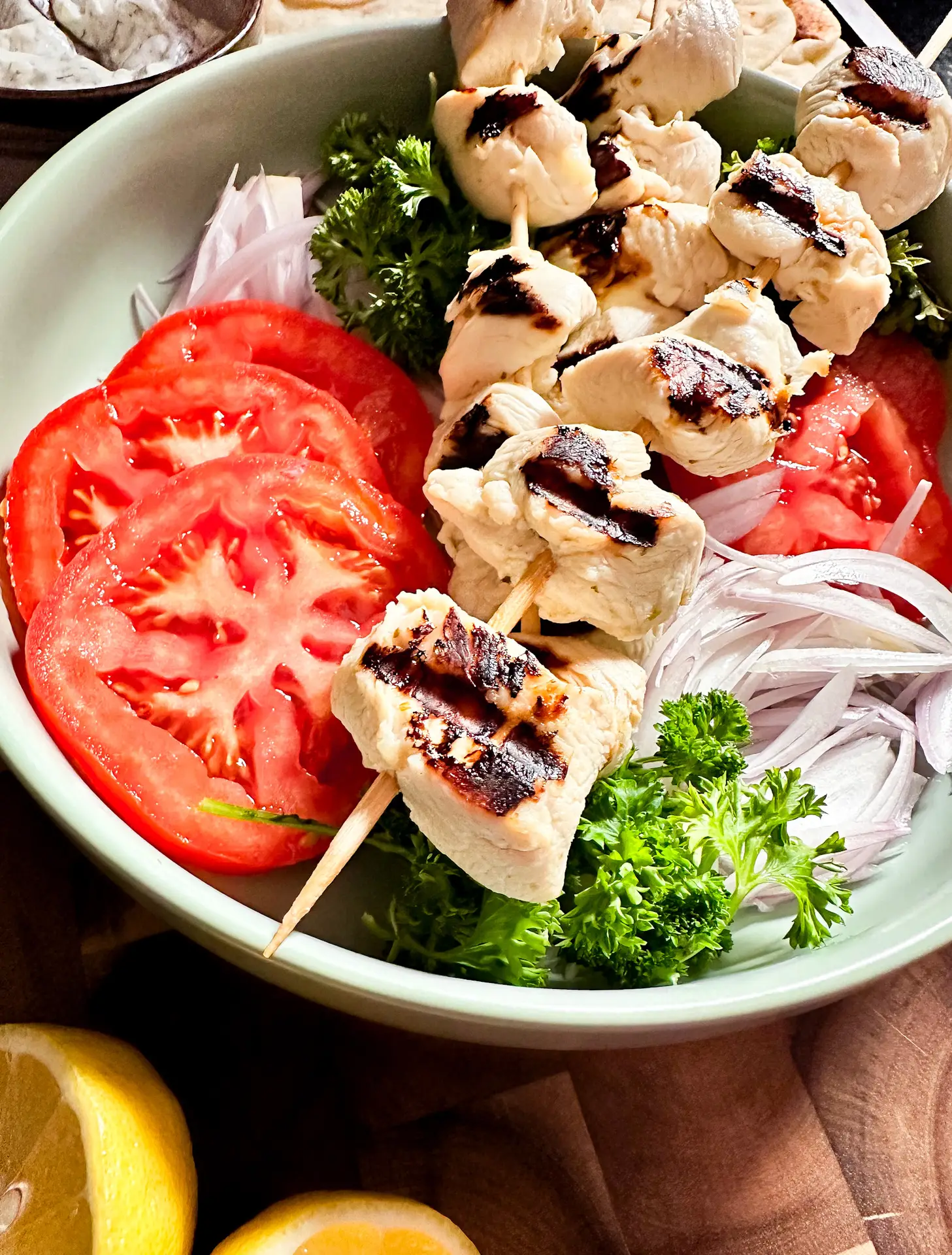 Grilled chicken marinade with juicy grilled chicken on grill — Sugar Face Bakes