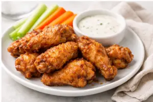 Fried chicken wings crispy and golden with crunchy coating — Sugar Face Bakes