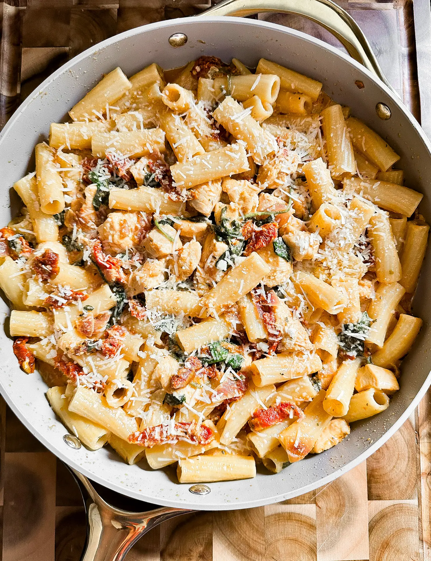 tuscan chicken pasta- Tuscan Chicken Pasta Tuscan chicken pasta showing creamy sauce and chicken pieces