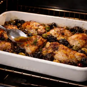 chicken marbella- Chicken Marbella Chicken marbella baked with prunes, olives, and sauce — Sugar Face Bakes