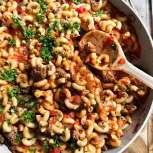 Ground Beef Pasta, Dinner, Ground Beef old fashioned goulash cheddar Recipes |Garlic |Italian Seasoning |macaroni noodle |Olive Oil