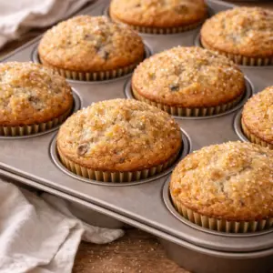 Eggless banana muffins soft and moist on cooling rack — Sugar Face Bakes
