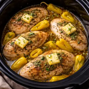 mississippi chicken- Mississippi Chicken Mississippi chicken shredded and served with sauce and peppers