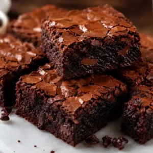 bakery-style brownies baked and sprinkled with sea salt
