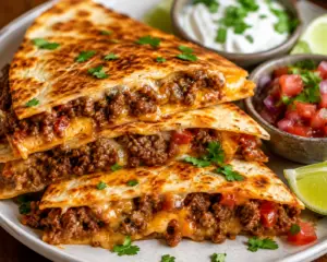 ground beef quesadillas