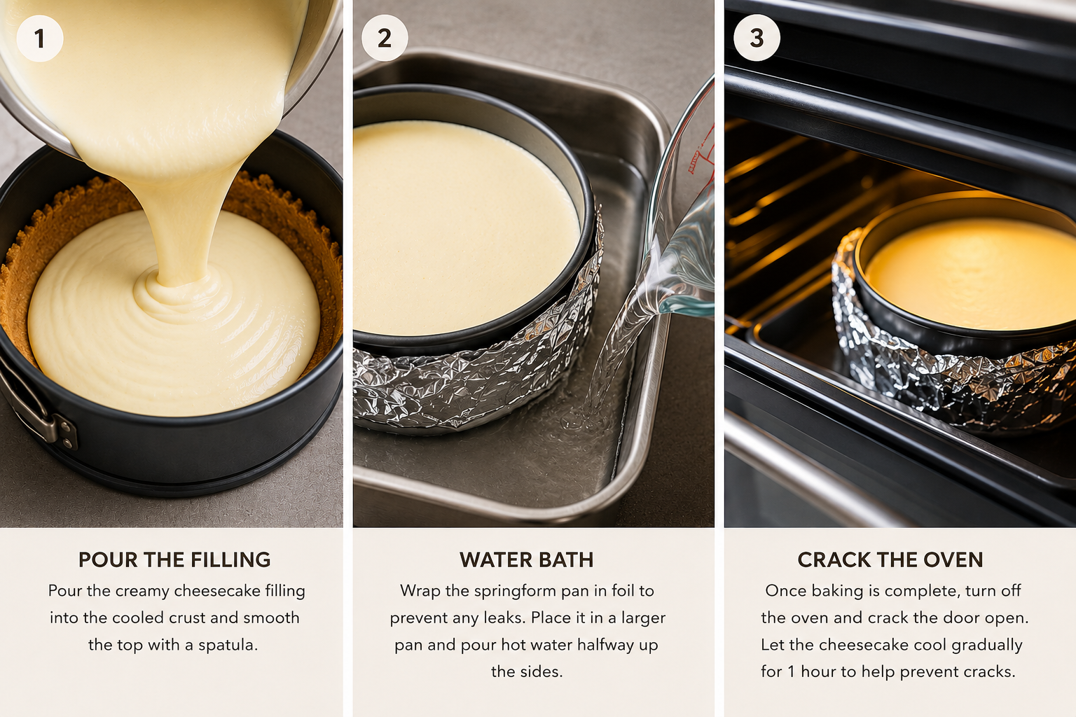 cheesecake- Creamy Classic Cheesecake Recipe (Better Than Bakery Style) Pouring that silky smooth filling into the buttery graham cracker crust is where the magic begins
