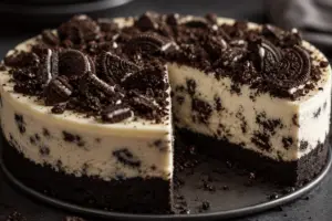 homemade cinnamon rolls- Homemade Cinnamon Rolls Close-up of a creamy Oreo cheesecake with a thick chocolate Oreo crust, crushed Oreo topping, and a slice removed to reveal the rich cookies-filled cheesecake center.